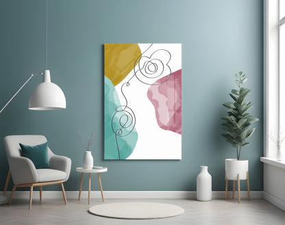 Pastel Drift Glass Wall Art