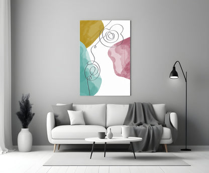 Pastel Drift Glass Wall Art