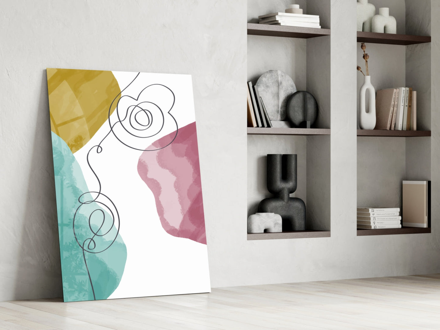 Pastel Drift Glass Wall Art