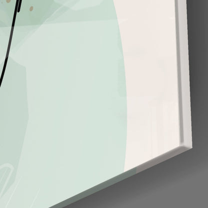 Sage Leaves Glass Wall Art