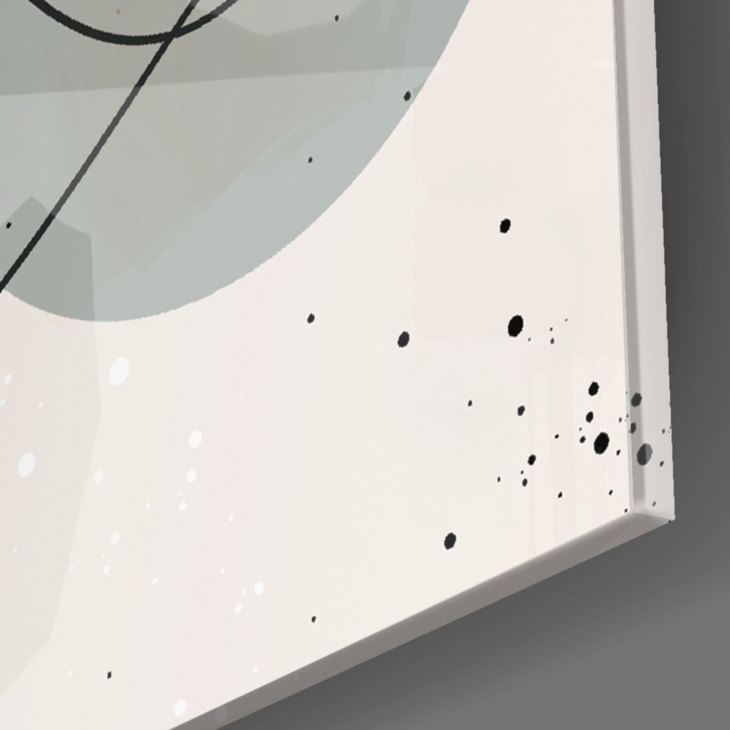 Blush Line Portrait Glass Wall Art