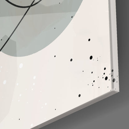 Blush Line Portrait Glass Wall Art