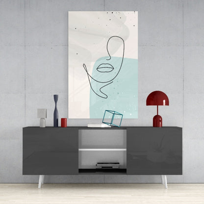 Sky Line Portrait Glass Wall Art