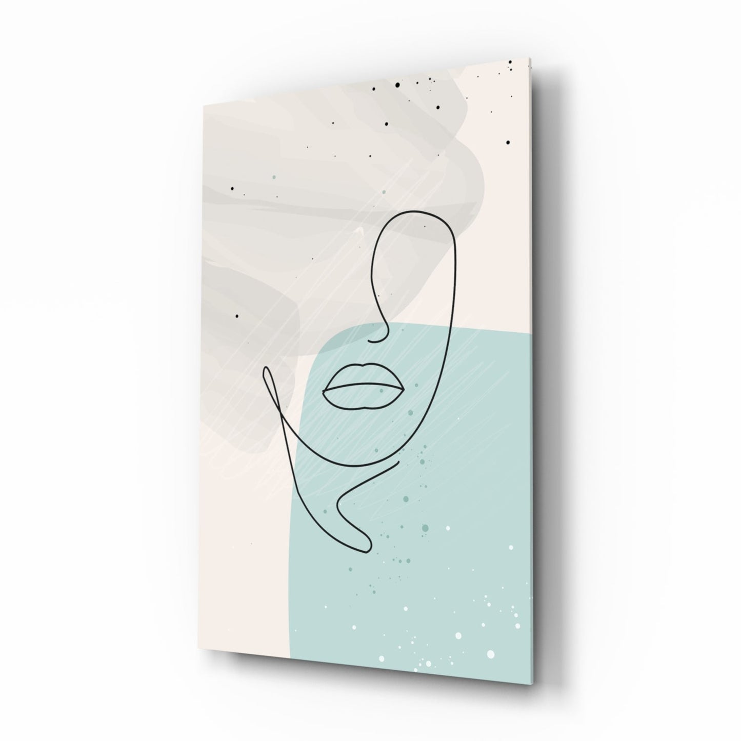 Sky Line Portrait Glass Wall Art