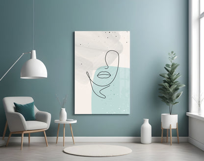 Sky Line Portrait Glass Wall Art