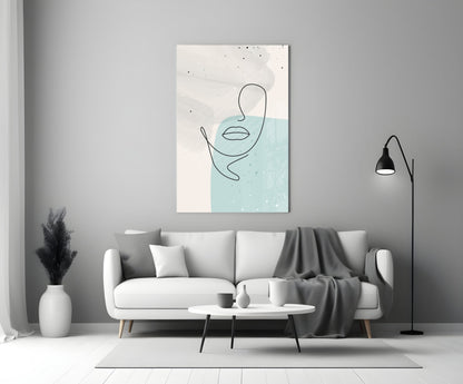 Sky Line Portrait Glass Wall Art
