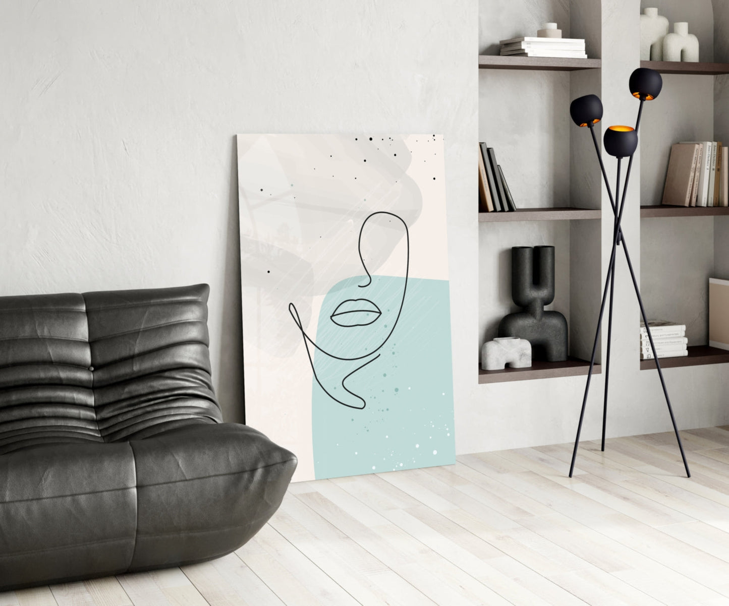 Sky Line Portrait Glass Wall Art