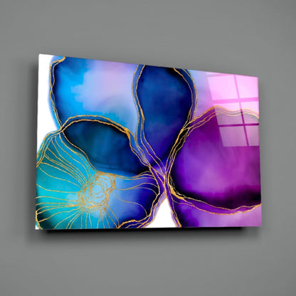 Jewel Bloom Floral Glass Wall Art