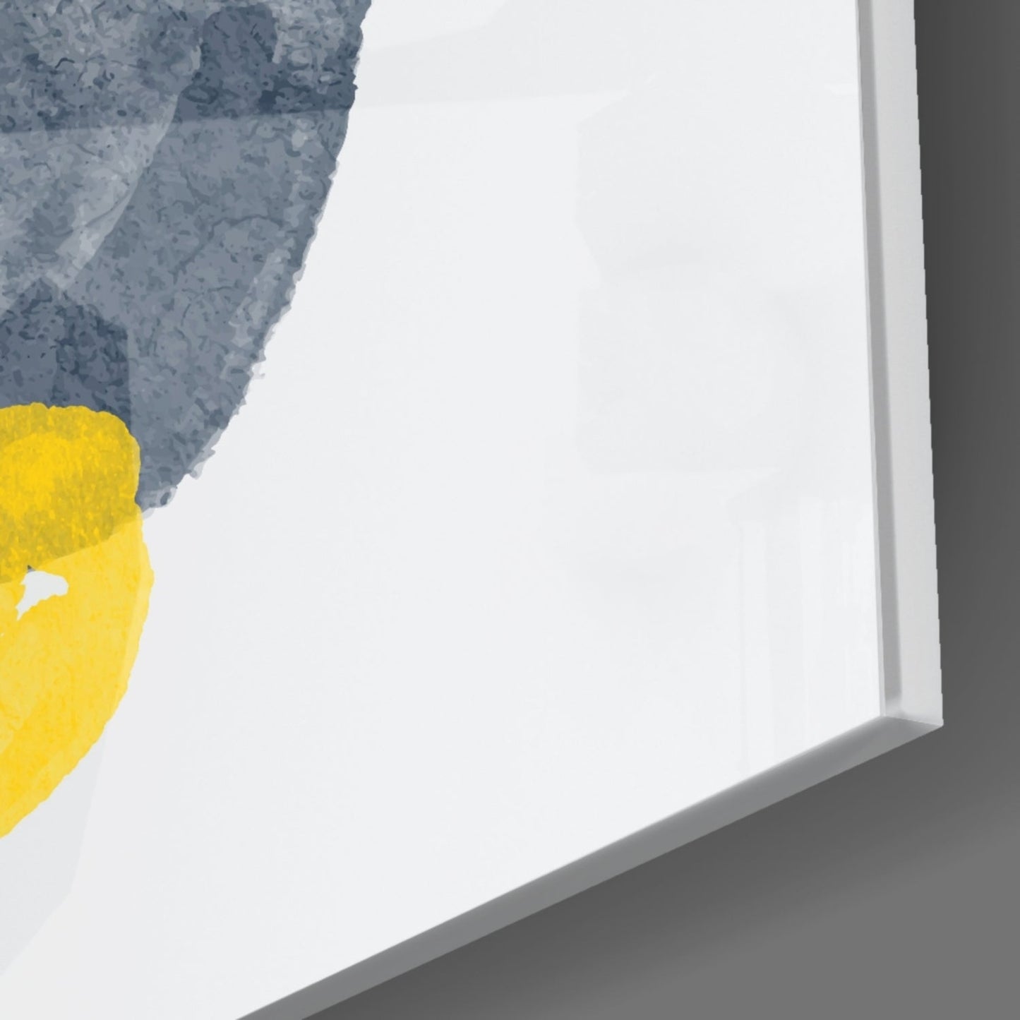 Mustard Wabi Abstract Glass Wall Art