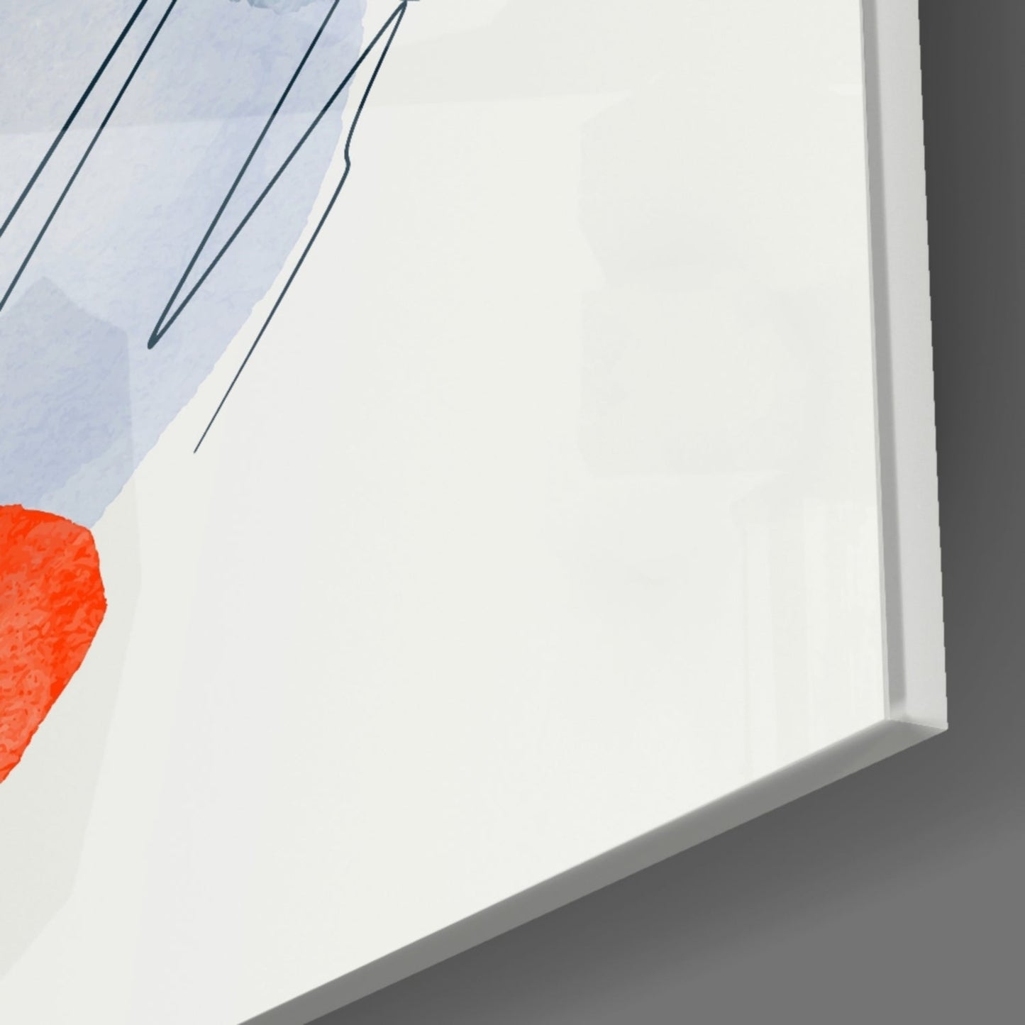 Orange Wabi Glass Wall Art