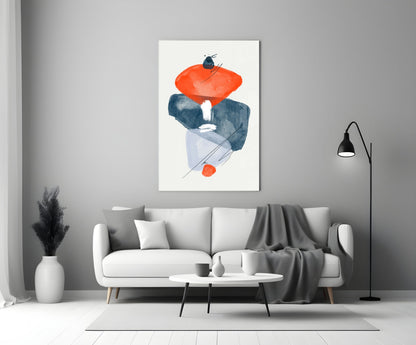 Orange Wabi Glass Wall Art