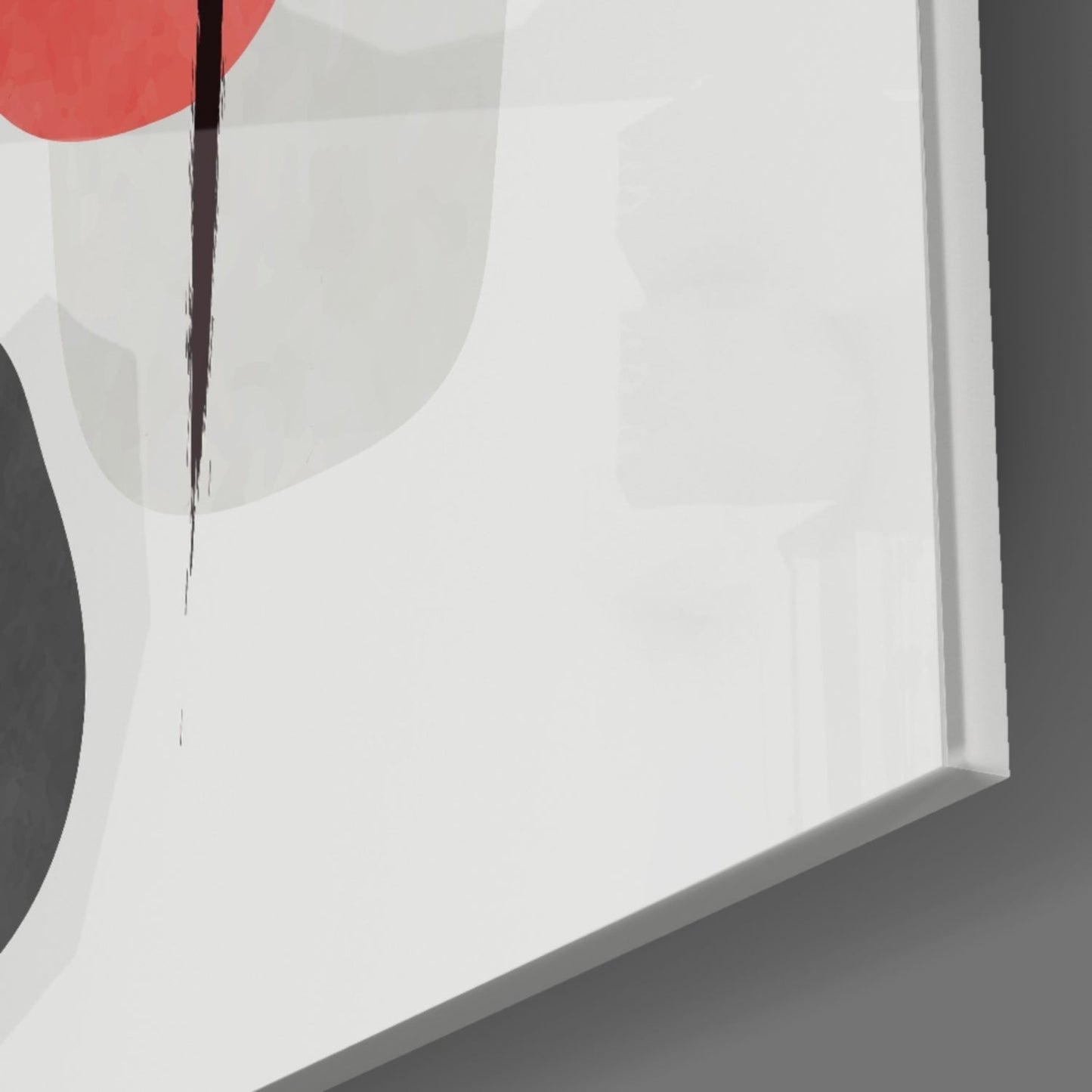 Geometric Stack Glass Wall Art