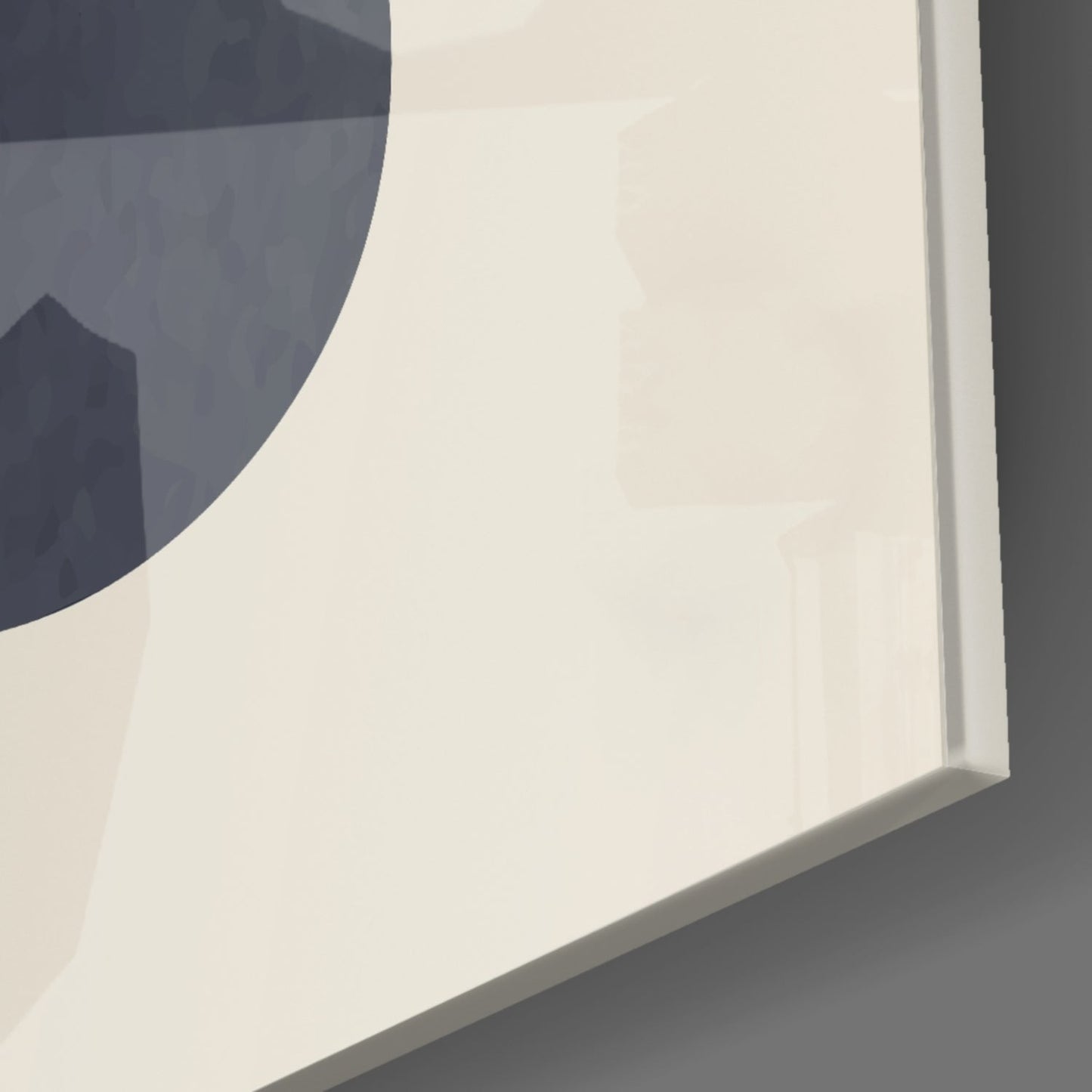 Mid-Century Forms Abstract Glass Wall Art
