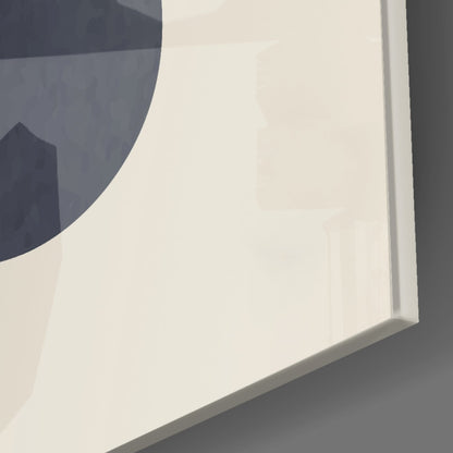 Mid-Century Forms Abstract Glass Wall Art