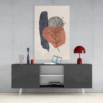 Fern Stack Glass Wall Art