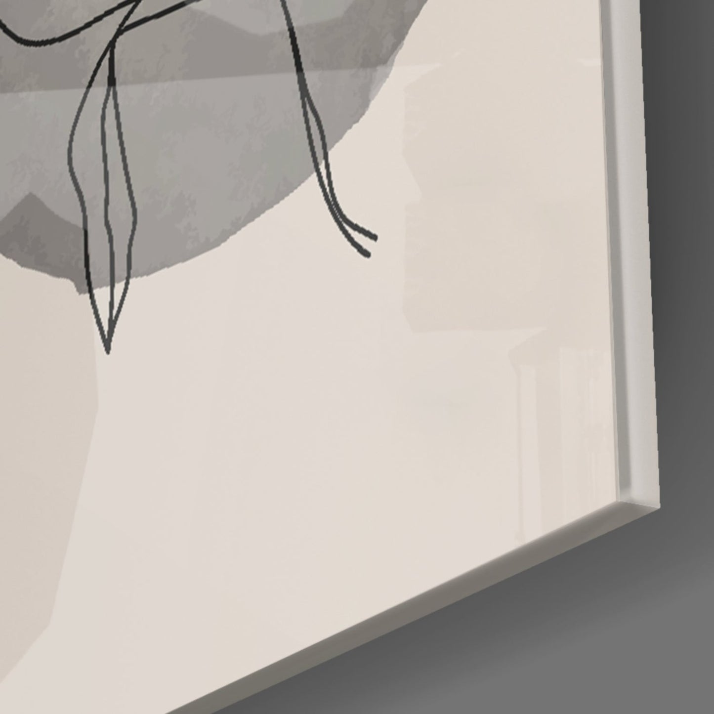 Leaf Circle Glass Wall Art