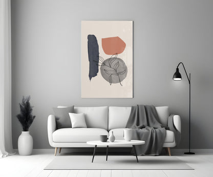 Leaf Circle Glass Wall Art