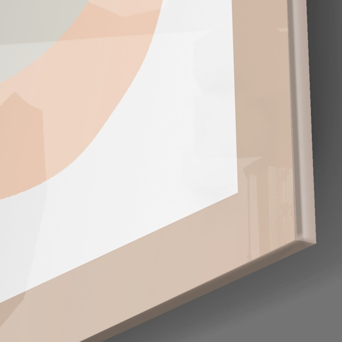 Seated Line Abstract Glass Wall Art