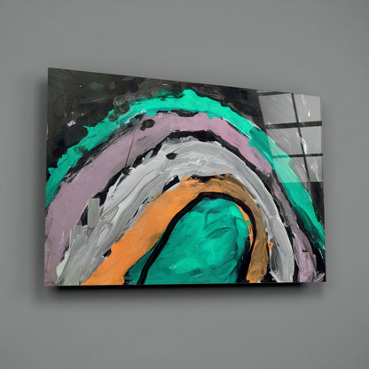 Selmin Arcs Abstract Glass Wall Art