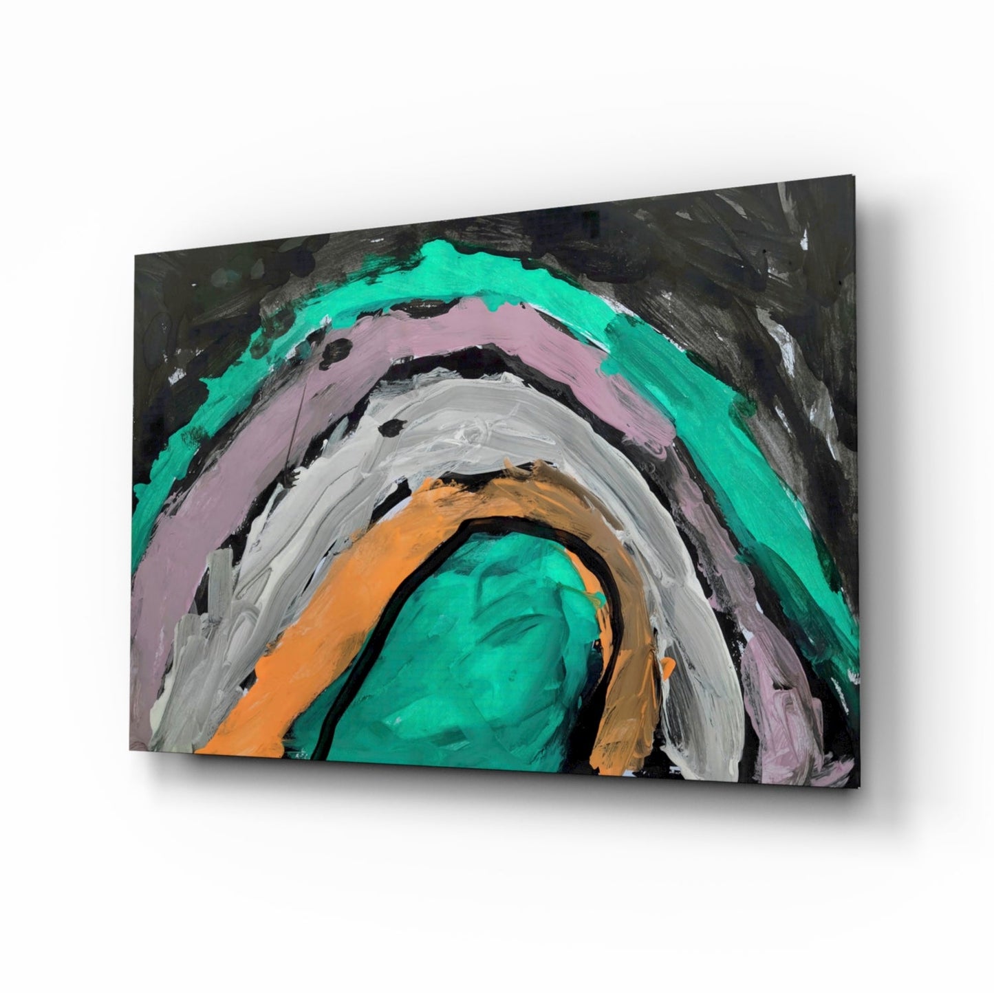 Selmin Arcs Abstract Glass Wall Art