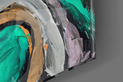 Selmin Arcs Abstract Glass Wall Art