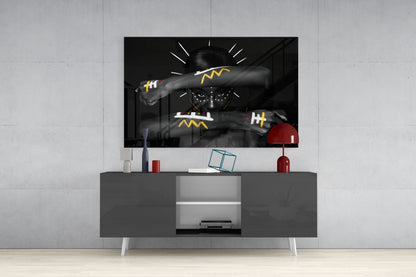 Tribal Spirit Portrait Glass Wall Art
