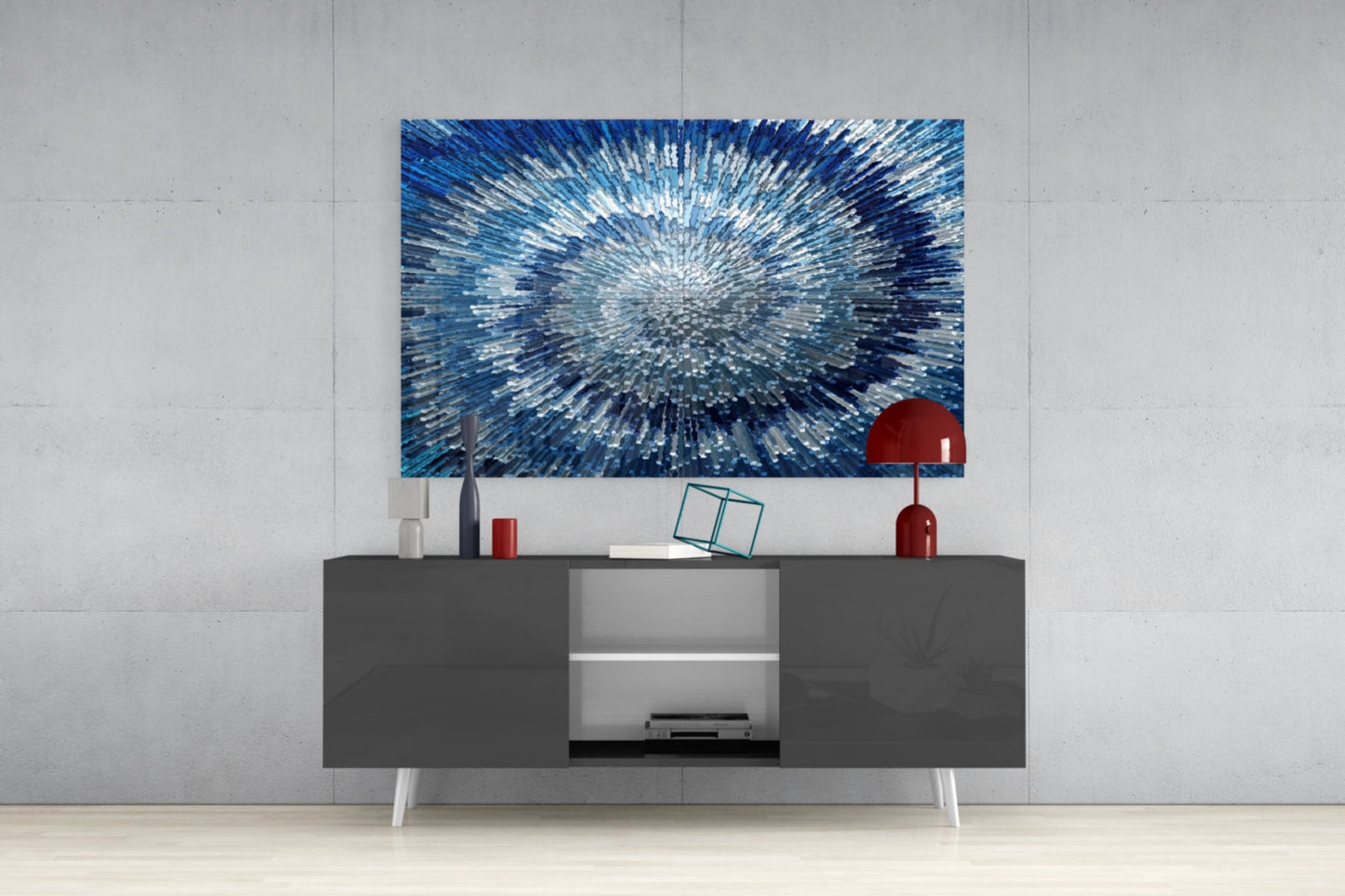 Starburst Mosaic Glass Wall Art