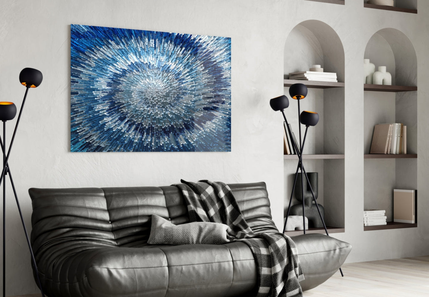 Starburst Mosaic Glass Wall Art
