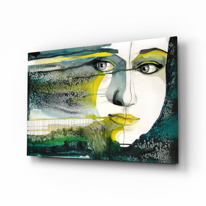 Emerald Portrait Glass Wall Art
