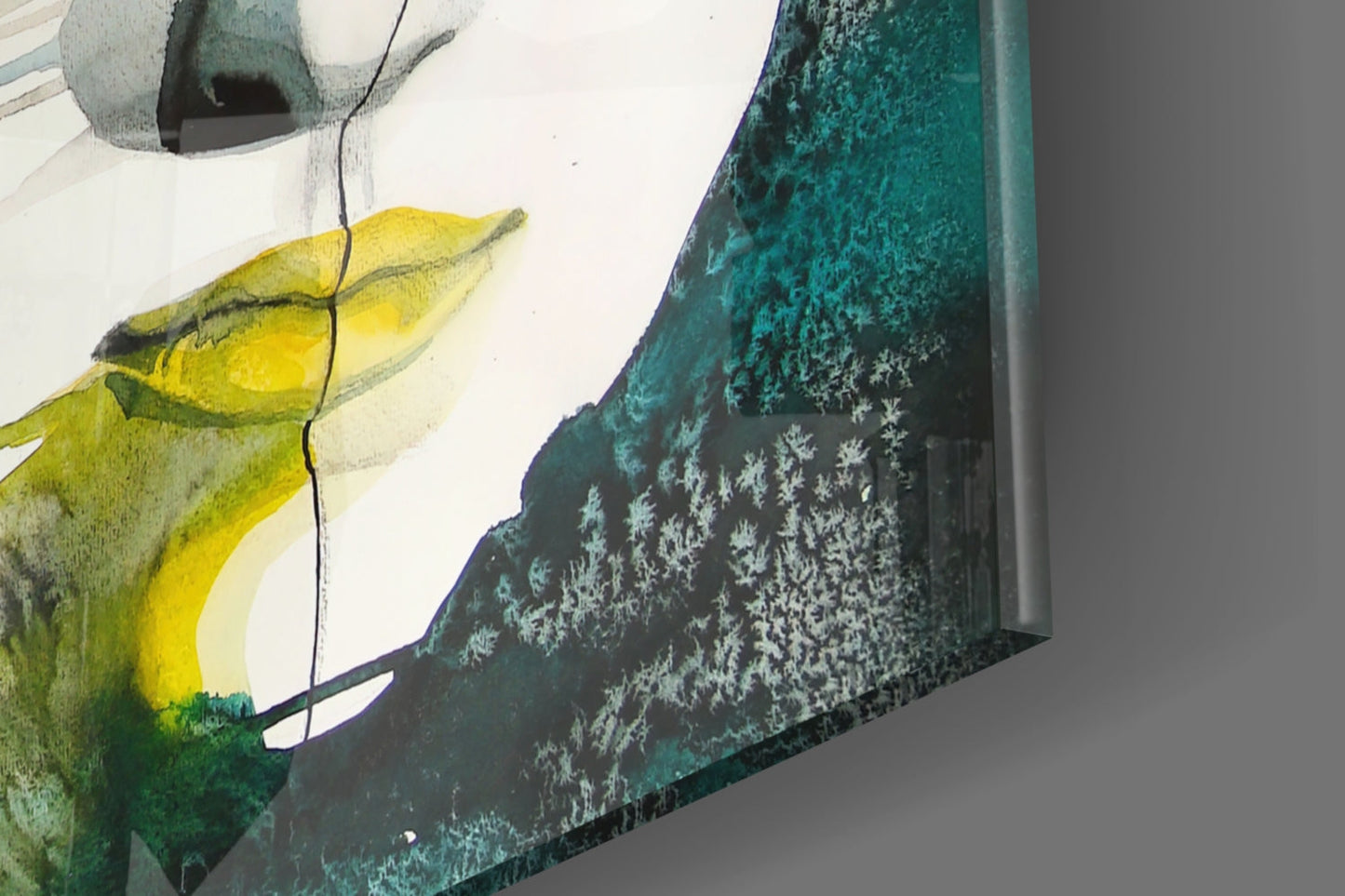 Emerald Portrait Glass Wall Art