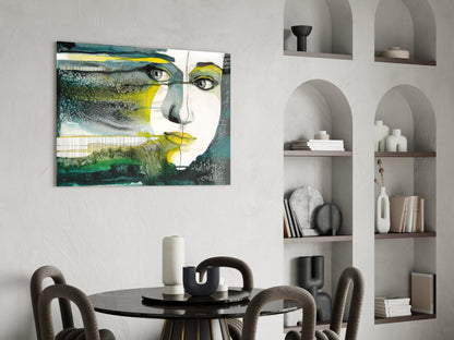 Emerald Portrait Glass Wall Art