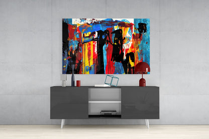 Festival Walk Silhouette Glass Wall Art