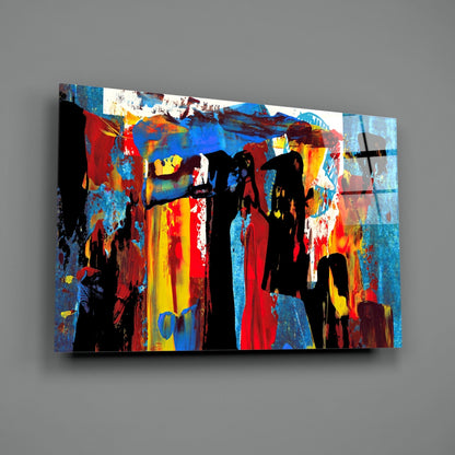 Festival Walk Silhouette Glass Wall Art
