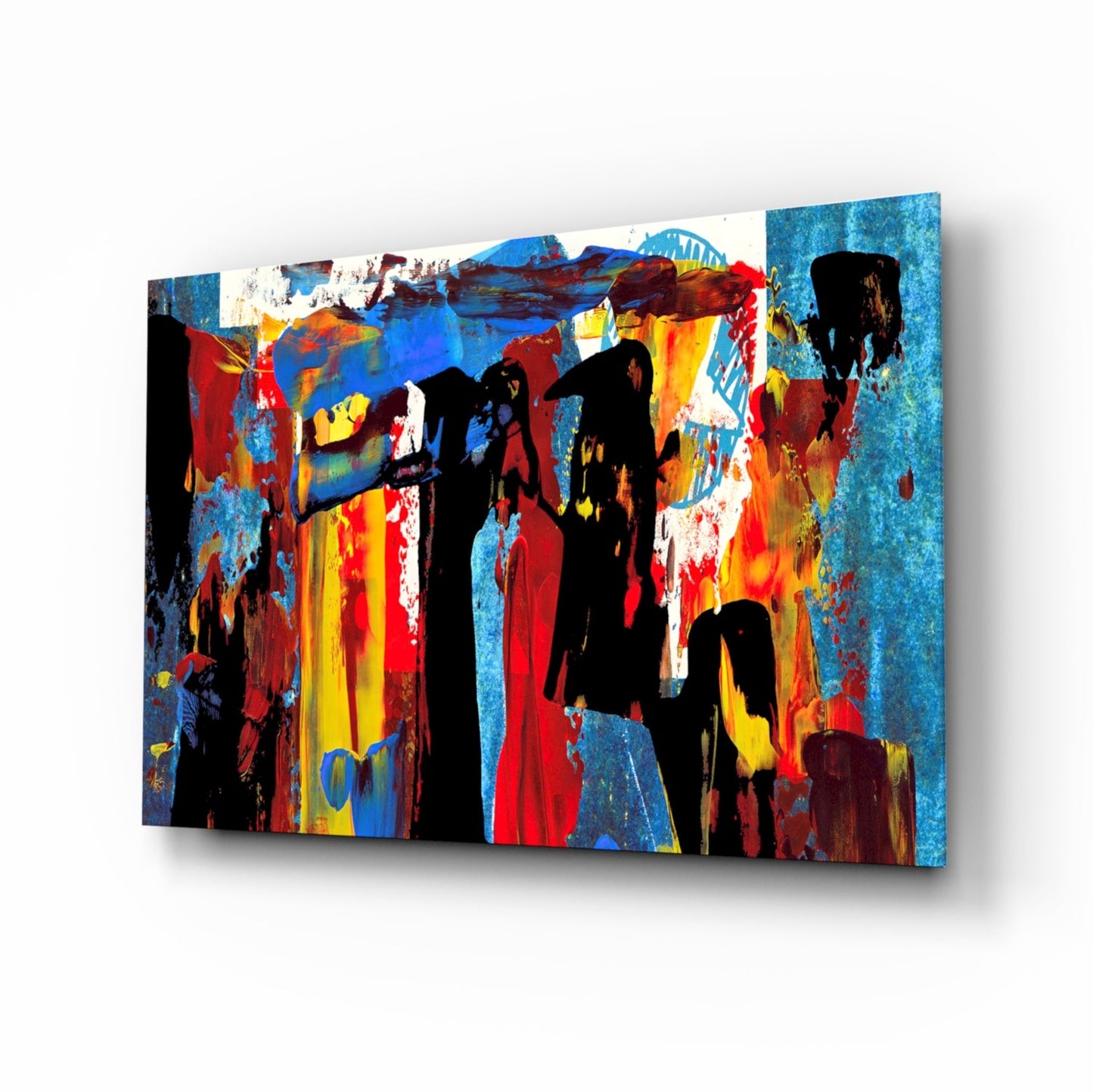Festival Walk Silhouette Glass Wall Art
