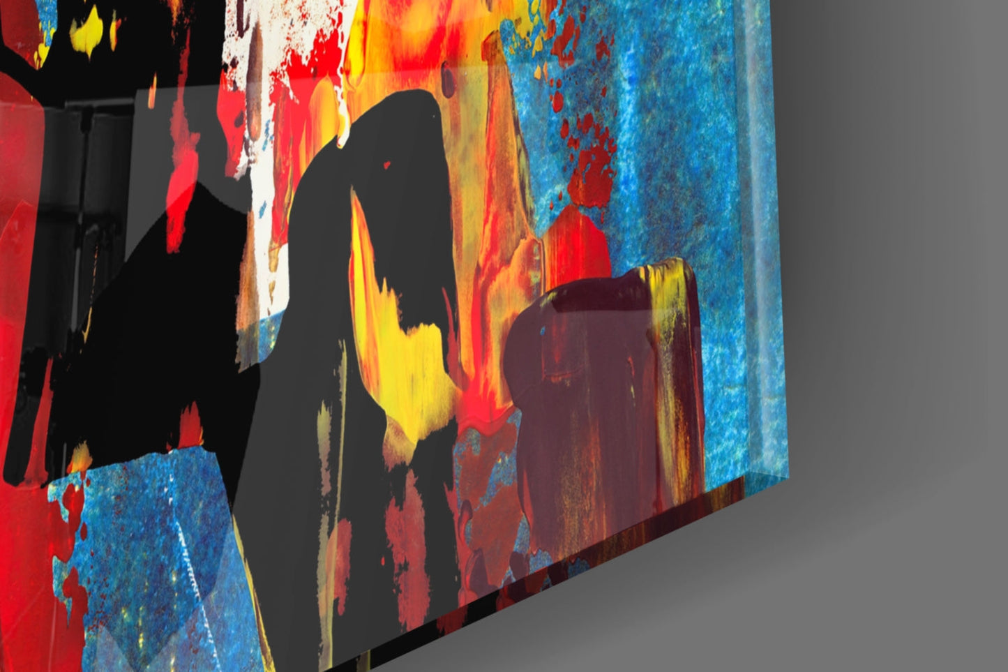 Festival Walk Silhouette Glass Wall Art