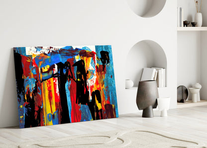 Festival Walk Silhouette Glass Wall Art