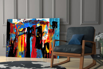 Festival Walk Silhouette Glass Wall Art