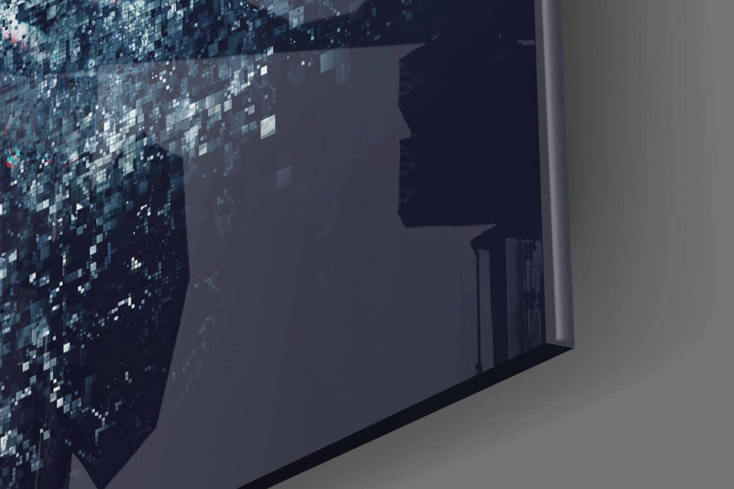 Pixel Astronaut Glass Wall Art