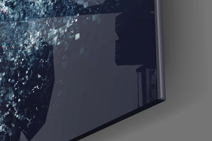 Pixel Astronaut Glass Wall Art