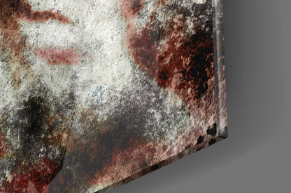 Grunge Tiger Glass Wall Art
