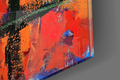 Bullseye Eye Abstract Glass Wall Art
