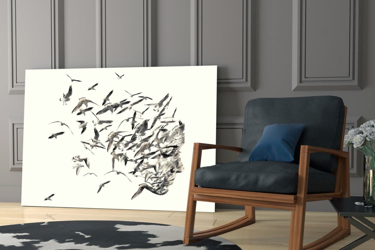 Free Thoughts Glass Wall Art