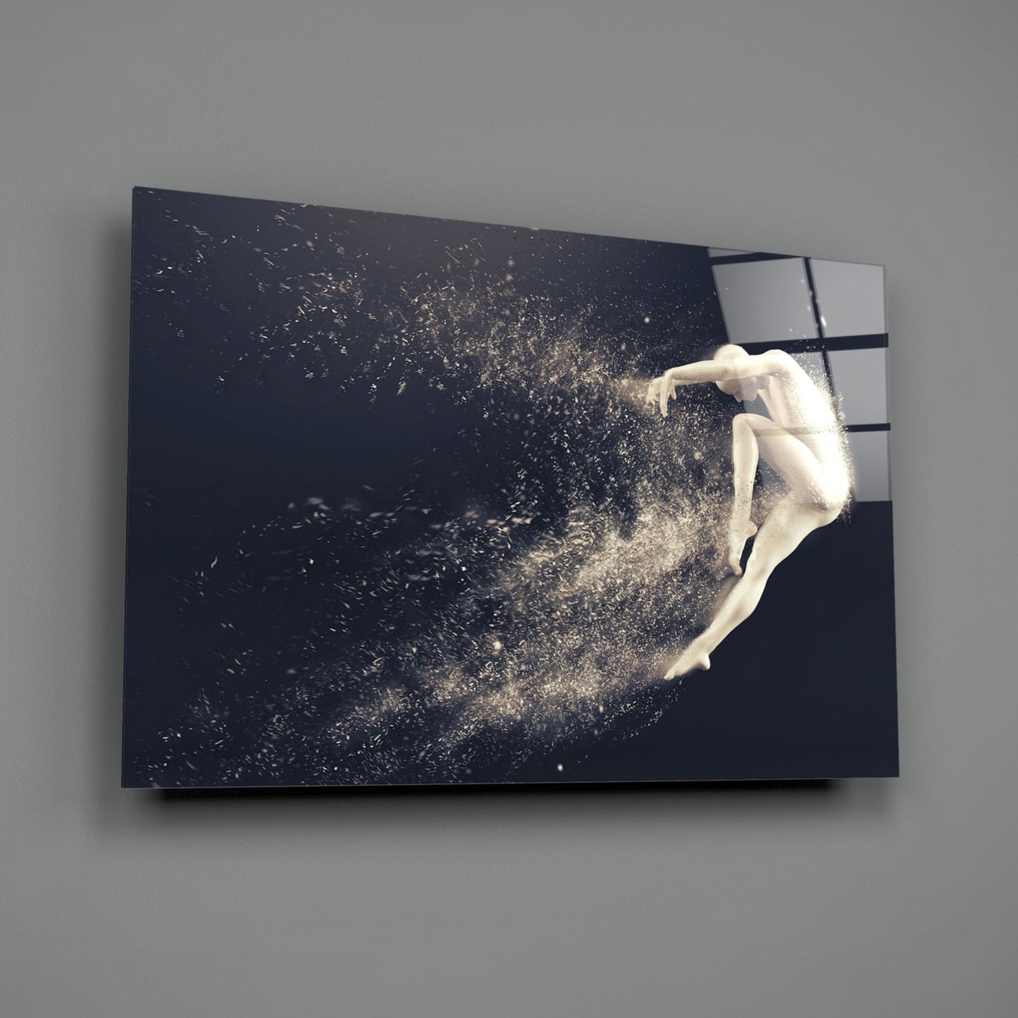 Dancer in Motion Glass Wall Art