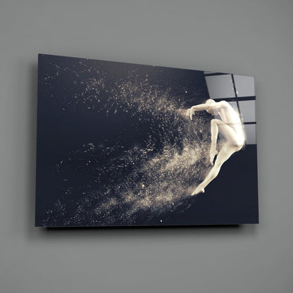 Dancer in Motion Glass Wall Art