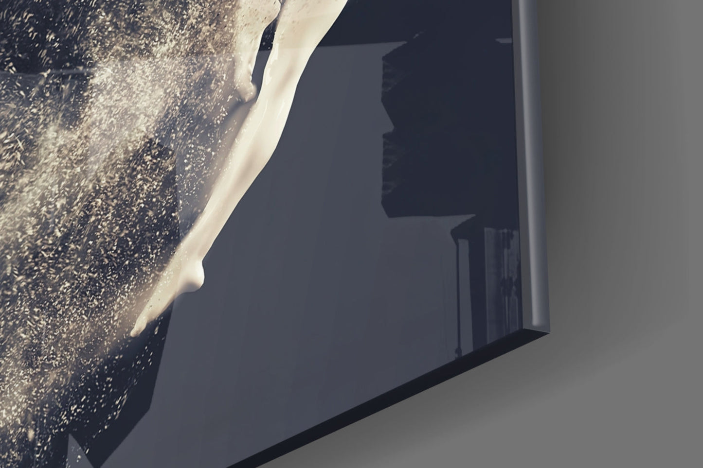 Dancer in Motion Glass Wall Art
