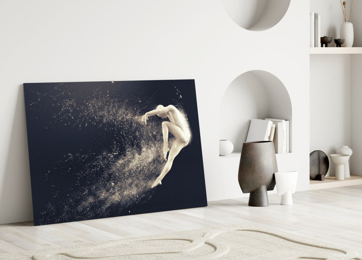 Dancer in Motion Glass Wall Art