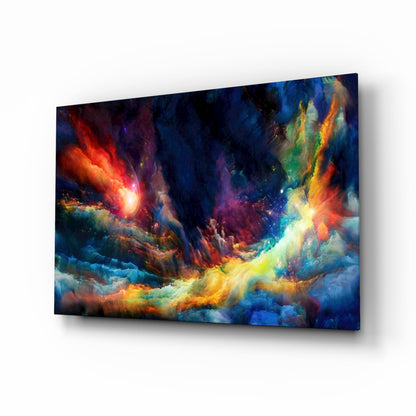 Cosmic Nebula Glass Wall Art