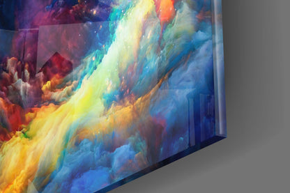 Cosmic Nebula Glass Wall Art