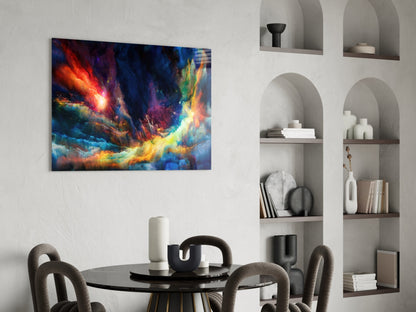 Cosmic Nebula Glass Wall Art
