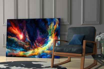 Cosmic Nebula Glass Wall Art
